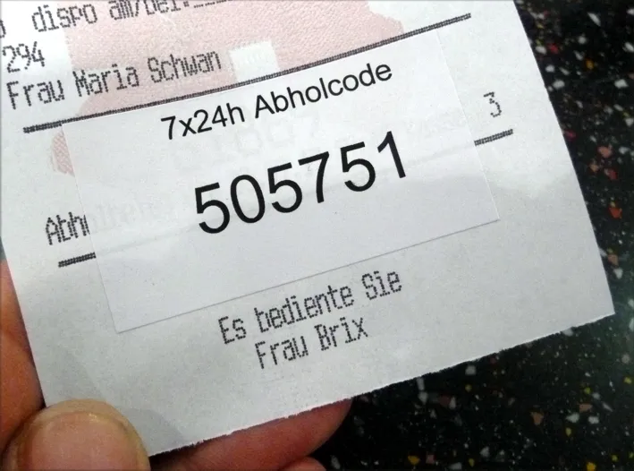 Bild-Abholcode